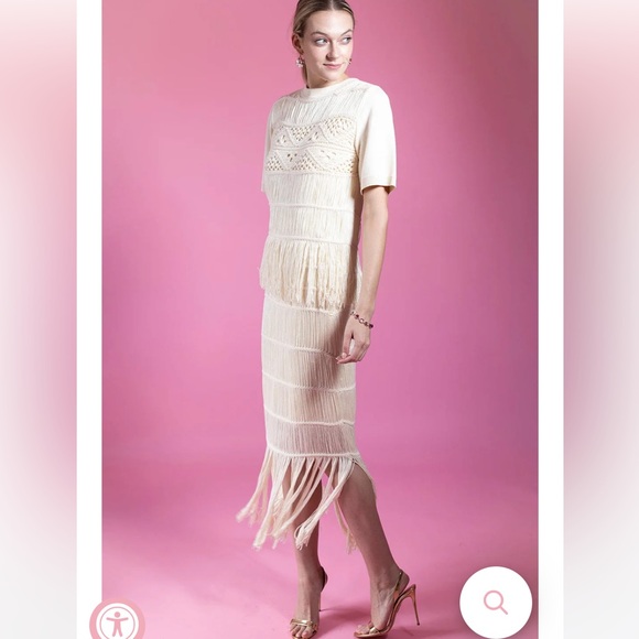 Jonathan Simkhai DELPHINE MACRAME TOP - Picture 5 of 6